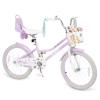 Olakids Kids Bike, 12 14 16 18 20 Inch Girls Bicycle with Doll Seat Basket Adjustable Seat and Handlebar, Handbrake and Coaster Brake view 1