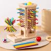 LLTCMAOYI Montessori 3-in-1 Wooden Stick Pull Game, Fun Family & Classroom Activity view 2