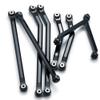Aluminum High Clearance Chassis Links Set for Axial SCX24 90081 Deadbolt AX00004 1/24 RC Crawler Car Truck Model Parts(Red) view 2