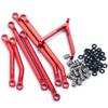 Aluminum High Clearance Chassis Links Set for Axial SCX24 90081 Deadbolt AX00004 1/24 RC Crawler Car Truck Model Parts(Red) view 3