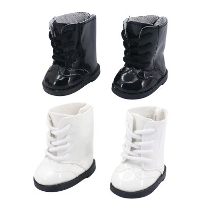 2 Pairs Doll Boots Fit 14.5 Inch American Doll Wellie Wishers Doll Shoes Fits 14.5 Inch Doll American Wellie Wishers Pair with 14.5 in Wellie Wishers Doll Clothes