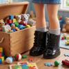 2 Pairs Doll Boots Fit 14.5 Inch American Doll Wellie Wishers Doll Shoes Fits 14.5 Inch Doll American Wellie Wishers Pair with 14.5 in Wellie Wishers Doll Clothes view 3