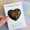 CCOCC Glitter Pocket Hug Heart with Greeting Cards,Him Girlfriend Boyfriend view 1