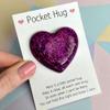 CCOCC Glitter Pocket Hug Heart with Greeting Cards,Him Girlfriend Boyfriend view 4