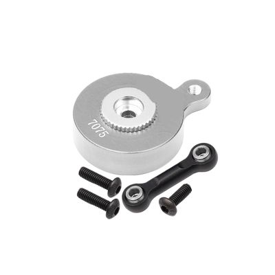 Aluminum 7075 Direct Mount Servo Saver (23T Spline) with Fix Link for AR-RMA 1/8 for Mo-jave 4S(Silver)