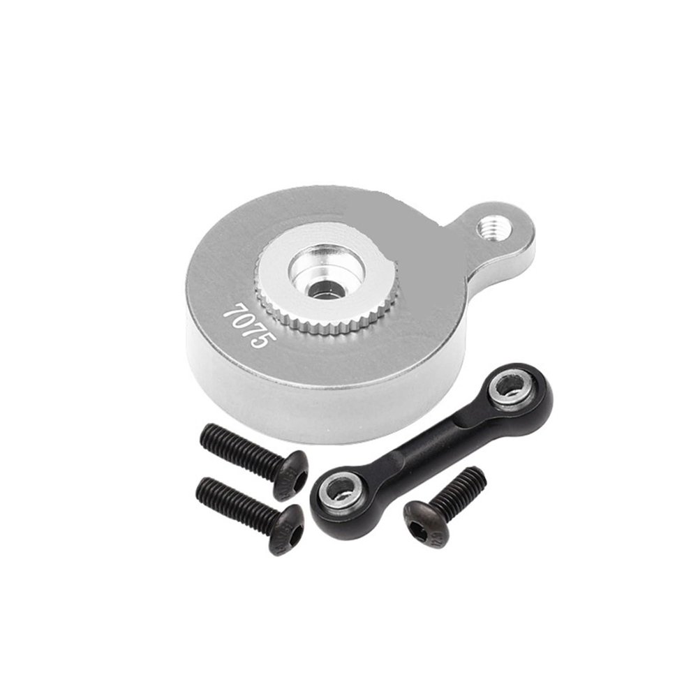 Aluminum 7075 Direct Mount Servo Saver (23T Spline) with Fix Link for AR-RMA 1/8 for Mo-jave 4S(Silver)