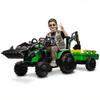 4-in-1 24V Ride on Tractor for Kids 4-8, Electric Ride on Car Toy Excavator & Bulldozer with Trailer, Digger Bucket, Parent Remote Control, Dual 80W Motors, EVA Tires, LED Lights view 1