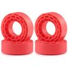 4Pcs 1.3 inch Rubber Tires Silicone Insert Foam for Axial SCX24 1/24 TRX-4M 1/18 RC Crawler Car Upgrade Accessories Part(Red) view 1