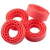 4Pcs 1.3 inch Rubber Tires Silicone Insert Foam for Axial SCX24 1/24 TRX-4M 1/18 RC Crawler Car Upgrade Accessories Part(Red) view 2