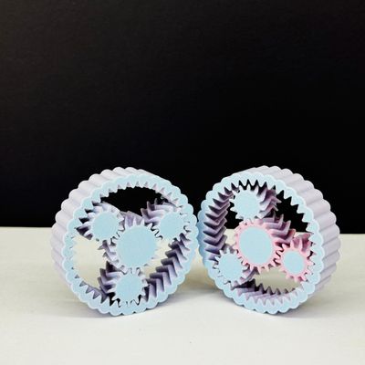 2Pcs Fidget Toys Adults Fidgets Spinner Autism Sensory Pack Gear Sensory Rings for Anxiety Cool Gadgets for Teens and Adults ADHD Silent Stress Relief Office Desk Toy -Spinners-Gear