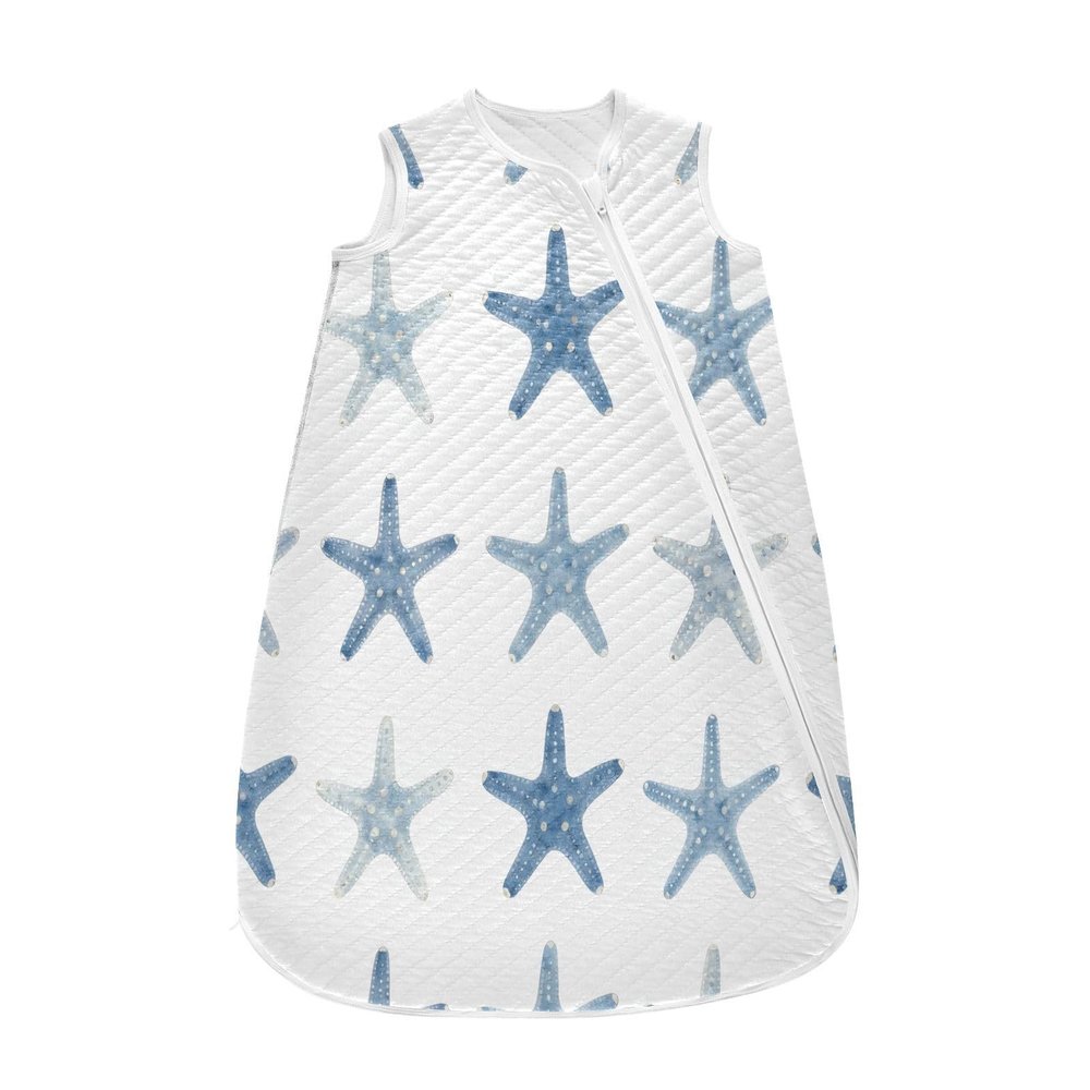 Kigai Starfish Baby Sleep Sack Wearable Blanket Sleeping Bag 2-Way Zipper Soft Swaddle Transition Sack