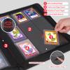 WITHYU Top Loader Binder 9 Pocket, Holds 288 Toploaders for 3" x 4" Trading Cards, Premium PU Leather Ringless Album with Zipper Closure, Gift for Card Collectors, Burgundy view 4