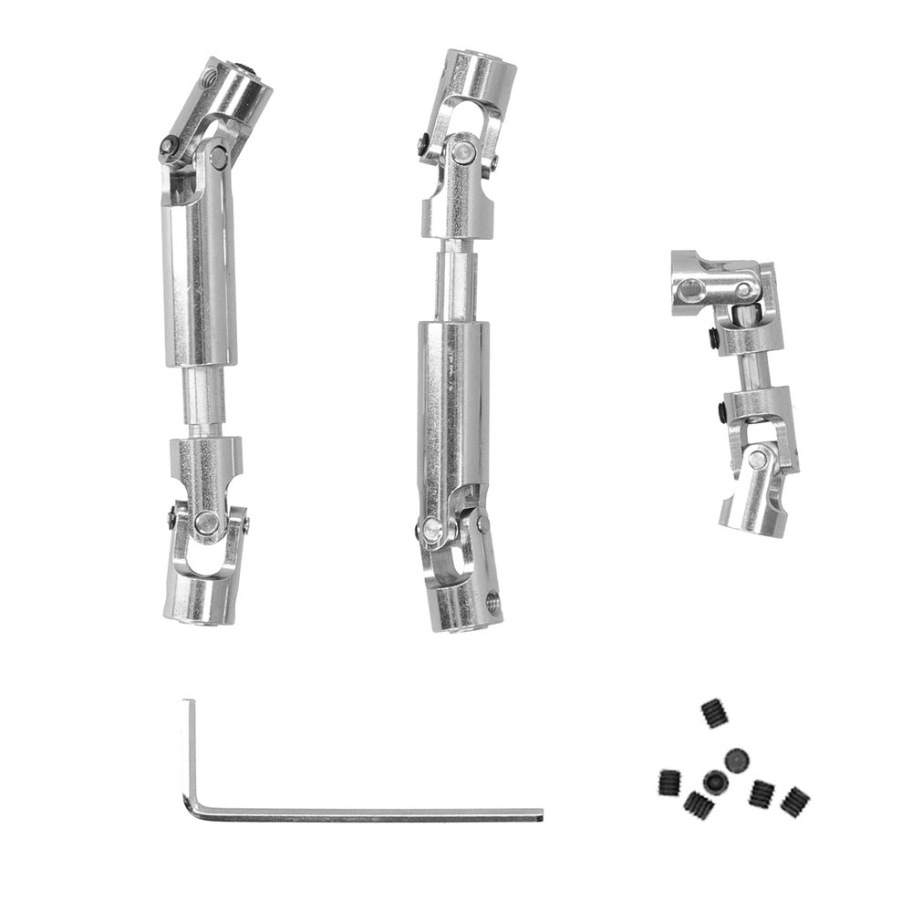 3Pcs RC Metal Drive Shaft Transmission Axle Fit for MN86 1/12 RC Crawler Upgrade Parts