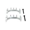 COMODO Metal Front and Rear Axle Tie Rod Seats for 1/16 Scale RC Cars Compatible with C44 C34 FJ45, Red Black Silver(Silver) view 1