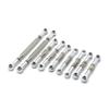 COMODO Metal Adjustable Motorcycle-Style Pull Rod for 1/12 RC Car Replacement Steering Linkage Compatible with 12423 12427 12428 FY Series(Silver) view 1