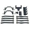 Rc Connecting Rod Tie Rod For WPL C64 C64-1 1/16 Metal Chassis Link Rod Pull Mount Shock Servo Bracket Set RC Car Upgrade Parts Accessories(Black) view 1