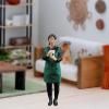 Bffcnl 4Pcs 1:87 Mini Hiking Climbing Figure People Micro Landscape Railway Accessories, Multi-Color view 4