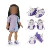 14.5 in Doll Shoes Sneakers, Soccer Shoes Fits 14.5 Inch Doll American Wellie Wishers Pair with 14.5 in Wellie Wishers Doll Clothes view 4