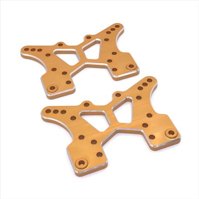 COMODO 2Pcs Metal Front and Rear Suspension Brackets for 1/10 Scale J3 RC Car - Upgrade Replacement Parts EA1004A(Yellow)