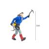 Bffcnl 4Pcs 1:87 Mini Hiking Climbing Figure People Micro Landscape Railway Accessories, Blue view 3