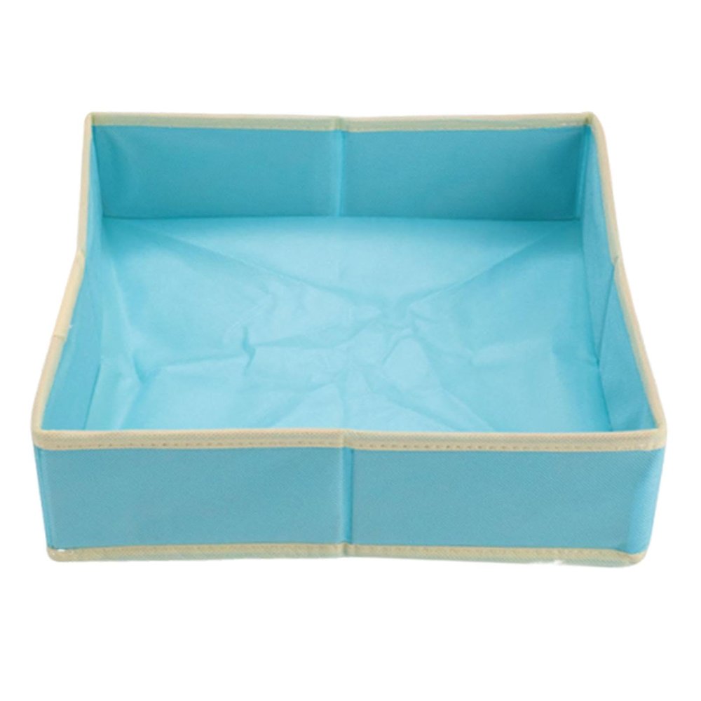 Chosertory Kids Sandbox Tray Sandbox Easy to Clean Large Space, Blue 40cmx40cm