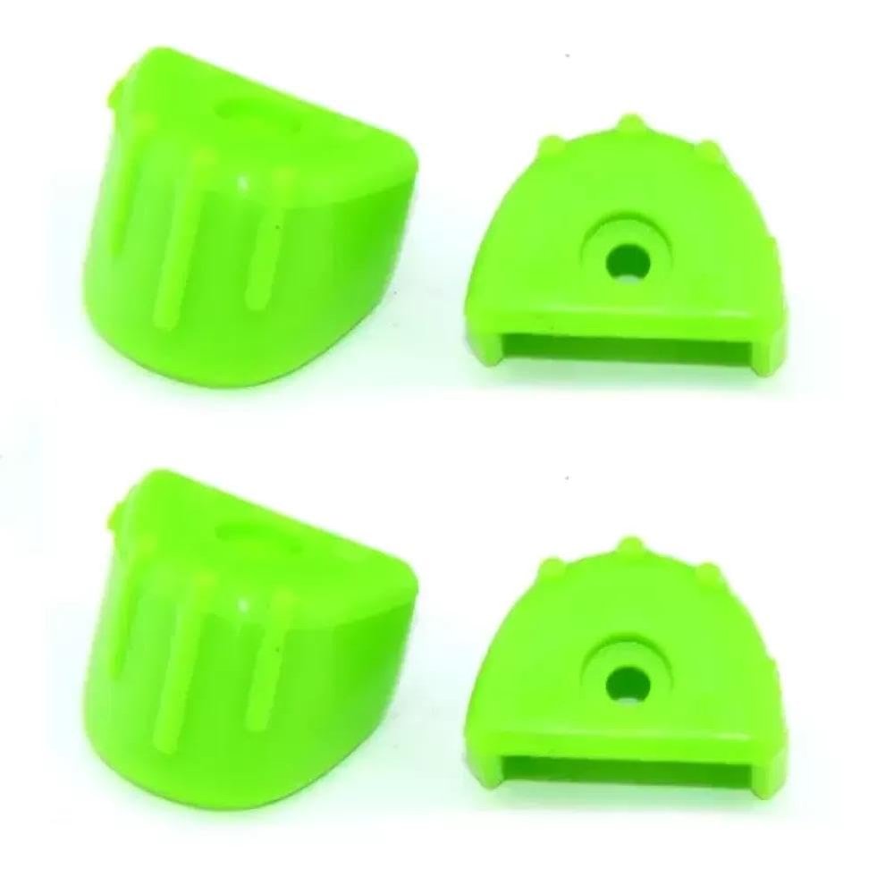 COMODO RC Shock Absorber Cap with Hydraulic Frame Protection Cover for 1:8 1:10 Scale RC Car Suspension Parts(Green)