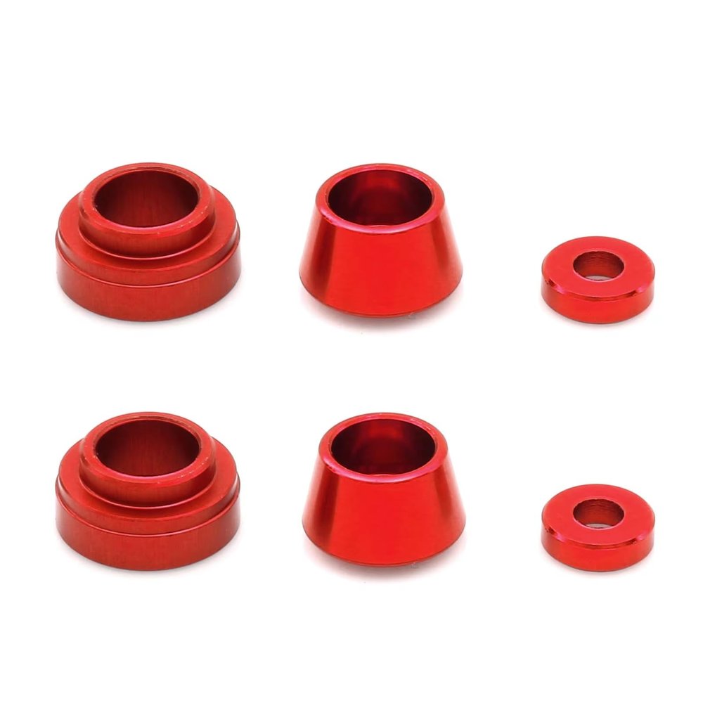 RC car Components Compatible with Tamiya for TT02 for TT-02 1/10 RC Car Upgrade Parts Metal Steering Flange Sleeve Bushing Gasket