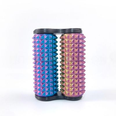 3D Printed Pain Stim Fidget Toy Dual Axis Spike Roller Stress Relief Ideal for Calming Tactile Stimulation Sensory Engagement Perfect Pressure Relief Device (Colorful)