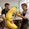 18in Giant Banana Squishy - 2026 New Giant Jumbo Big Cute Realistic Banana Stress Ball, Soft Squishys Slow Rising Stress Ball for Anxiety Stress Party Favors view 4
