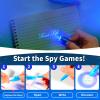 YUBAGOWU 30pieces Invisible Ink Pen with UV Black Light Secret Spy Pens Magic Disappearing Ink Markers Classroom Prizes ,Goodie Bag Stuffers Party Favors for kids (30 pieces) view 3