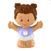 Fisher-Price Replacement Part Little People Snuggle Twins Playset GKY44 - Replacement Girl Figure Wearing Purple Shirt with Unicorn and Pigtails view 1