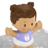 Fisher-Price Replacement Part Little People Snuggle Twins Playset GKY44 - Replacement Girl Figure Wearing Purple Shirt with Unicorn and Pigtails view 3