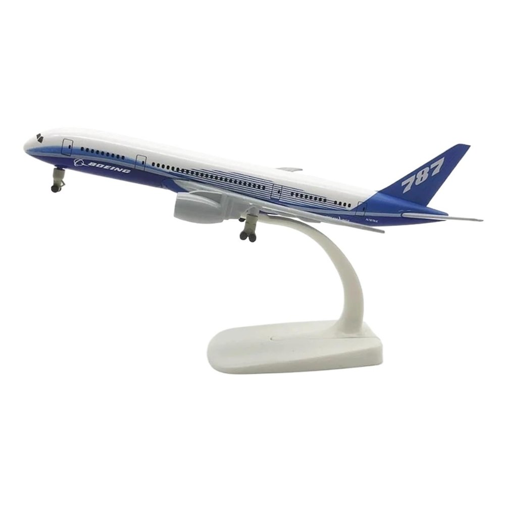 Miniature Scale 20cm1/400 for with Landing Gear B787 Die-cast Alloy Airplane Model Collection Decoration Flying Toy Game Kits