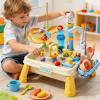 Interactive Water Table, Sensory Activity Station, 18.11x11.02x11.81 Inches Play Tables with Built-In Pump, Outdoor Water Table with Durable Material, Kids Tables Fun Design, Waters Toy for Boys Girls view 3