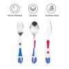Pride Of Panama Panamanian Flag Stainless Steel Utensils Portable Gourd Handle Knife Fork Spoon Three Piece Set view 3