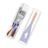 Puerto Rico Ricans Boricua Flag Stainless Steel Utensils Portable Gourd Handle Knife Fork Spoon Three Piece Set view 4