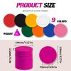 100-500 PCS Plastic Poker Chips Bulk Customizable UV Printed Personlized Poker Chips with 37 & 40MM Sizes Custom Tokens for Bar, Party & Birthday Gift Custom Golf Ball Makers (Rose Red, 40MM) view 3