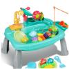 Water Table for Toddlers 1 Set Electric Waterproof Circulated Sensory Table with Flower Waterwheel Detachable Cute Kids Water for Fishing Game Pretend Play view 2