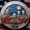 Artemis II Heroic Achievement 3D High-Relief Enamel Commemorative Coin, Artemis II Lunar Mission Commemorative Coin,Space Exploration Collector Coins, for Astronomy Lovers (3pcs) view 2