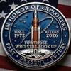 Artemis II Heroic Achievement 3D High-Relief Enamel Commemorative Coin, Artemis II Lunar Mission Commemorative Coin,Space Exploration Collector Coins, for Astronomy Lovers (3pcs) view 3