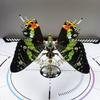 3D Metal Steampunk Butterfly Model Kit, 100+ PCS Mechanical Insect DIY Assembly Kit with Magnetic Floating Display, STEM Engineering Desk Decor Collectible for Enthusiasts (100PCS+/Sunset Butterfly) view 3