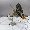 3D Metal Steampunk Butterfly Model Kit, 100+ PCS Mechanical Insect DIY Assembly Kit with Magnetic Floating Display, STEM Engineering Desk Decor Collectible for Enthusiasts (100PCS+/Sunset Butterfly) view 4