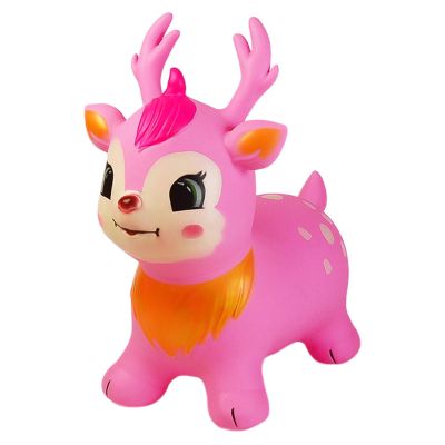 Bouncy Horse Toy, Inflatable Hopper Animal, Jumping Ride On Ball, Rubber Bounce Ride Game, for Outdoor Home Preschool Classroom Playroom Daycare Travel Birthday Party Kids Fun Activity Use