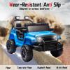 NEWDOOD 12V Ride on Toys for Toddler, Ride on Truck Car w/Remote Control, 12V Electric Car for Kids, Shock Absorption, 3 Speeds, Music & Bluetooth, Lights, Steering Wheel Quick Release (Blue) view 4