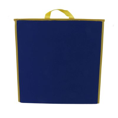 Focket Foldable Felt Board for Toddlers, Double Sided Freestanding Portable Teaching Board with Felt Fabric, Learning for Preschool Classroom Home Use with Portable Strap (Blue Green)