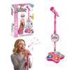 Karaoke Microphone with Adjustable Stand, 2026 New Star Microphone with Light, All in One Funny Karaoke Microphones with Standing Mic for Birthday Gifts (not Included adeapter Cable) (Pink) view 1