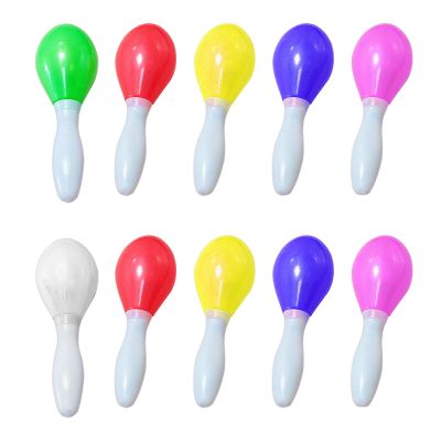 KASSDDF 10Pcs LED Maracas Flashing Light Glowing Sand Hammer Toy Hand KTV Birthday Halloween-Carnival Props