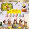 AwnsIMfreien 6Pcs Baby Chicks, Fluffy Mini Chicks for Easter Crafts, Bonnet & Basket Decorations, 4cm Plush Chick Ornaments, Easter view 3