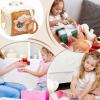 Activity Cube - Educational Soft Rattle, 1 Piece Sensory Learning Block for Preschoolers, Multitextured Fabric Box with Teether Rings, Nursery Gear, Quiet Developmental Tool for Car Rides view 4