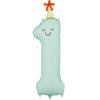 0-9 Pastel Number Balloon, 34 Inches, Cute Birthday Decoration for Kids Birthday Party Supplies (1) view 1